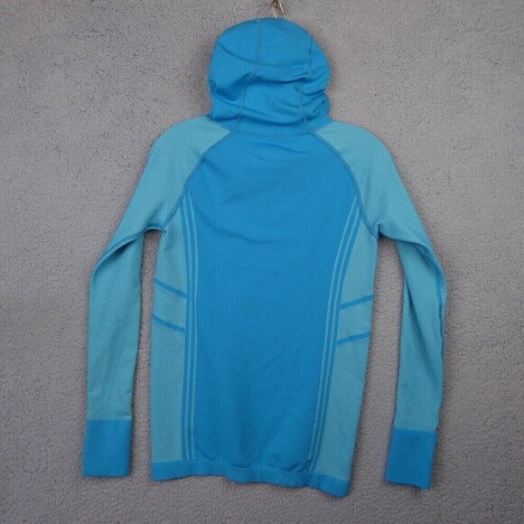 Athleta Womens Neothermal Hoodie Turquoise Blue Size M Style #722073 Baselayer - Picture 8 of 8